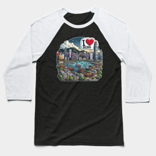 I Love Hong Kong Baseball T-Shirt